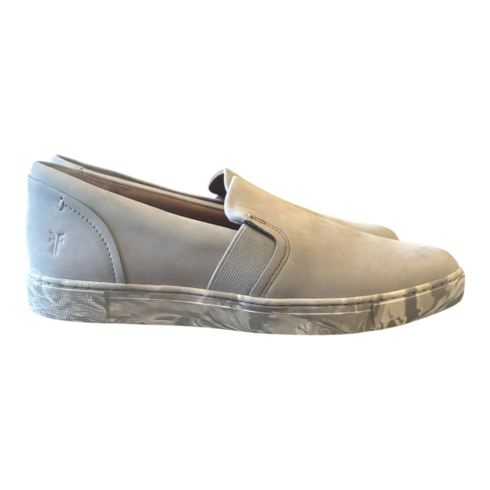 Frye Ivy Leather Slip-On Sneakers - Marbled Ice (Size 8.5) - Picture 7 of 12